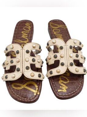 🆕 {Sam Edelman} Bay 15 Pearl Embellished Slide Sandals